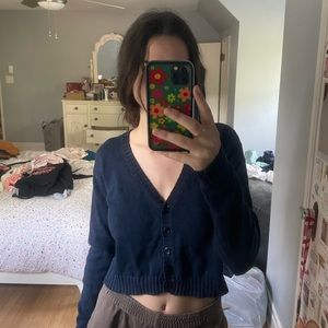 Navy blue brandy Melville billie sweater